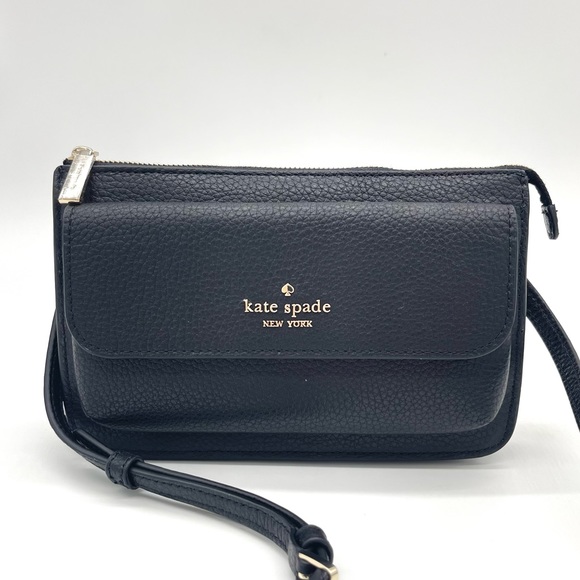 Kate Spade Leila Pebbled Leather Small Flap Crossbody Bag...
